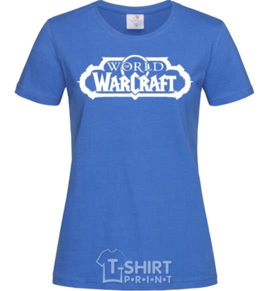 Women's T-shirt World of Warcraft royal-blue фото