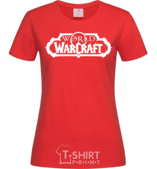 Women's T-shirt World of Warcraft red фото