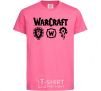 Детская футболка Warcraft symbols Ярко-розовый фото
