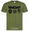 Men's T-Shirt Warcraft symbols millennial-khaki фото
