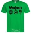 Мужская футболка Warcraft symbols Зеленый фото