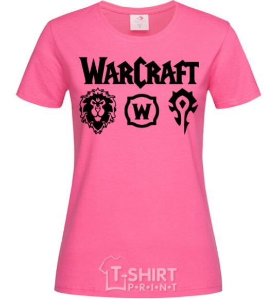 Women's T-shirt Warcraft symbols heliconia фото
