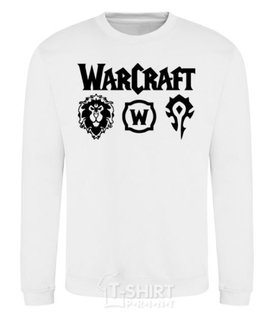 Sweatshirt Warcraft symbols White фото