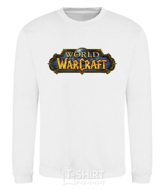 Sweatshirt Warcraft color logo White фото