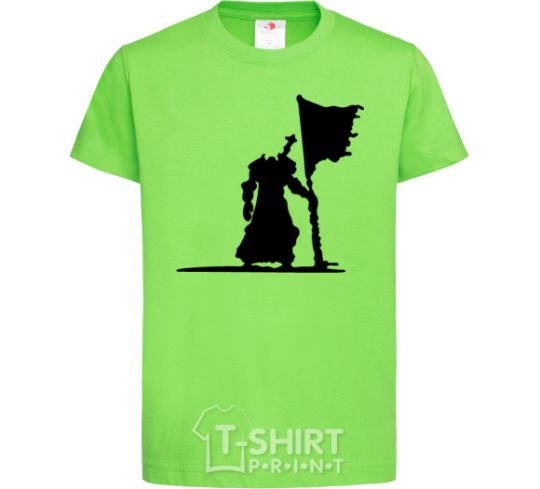 Kids T-shirt World of Warcraft warrior orchid-green фото