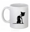 Ceramic mug World of Warcraft warrior White фото