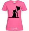 Женская футболка World of Warcraft warrior Ярко-розовый фото