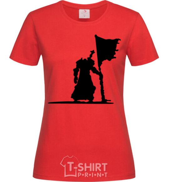 Женская футболка World of Warcraft warrior Красный фото