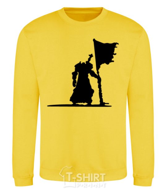 Sweatshirt World of Warcraft warrior yellow фото