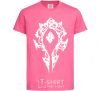 Детская футболка World of Warcraft sign Ярко-розовый фото