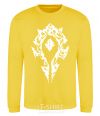 Sweatshirt World of Warcraft sign yellow фото