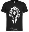 Men's T-Shirt World of Warcraft sign black фото