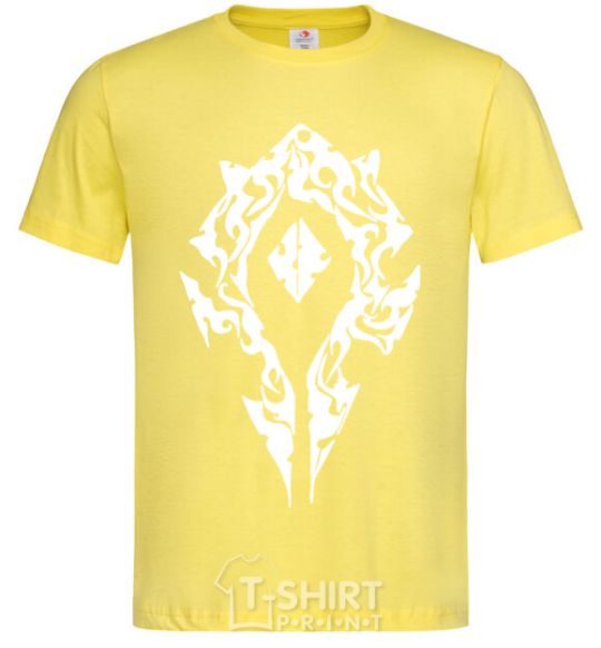 Men's T-Shirt World of Warcraft sign cornsilk фото