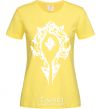 Women's T-shirt World of Warcraft sign cornsilk фото