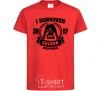 Kids T-shirt I survived Guldan red фото