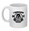 Ceramic mug I survived Guldan White фото