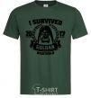 Мужская футболка I survived Guldan Темно-зеленый фото