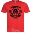 Men's T-Shirt I survived Guldan red фото