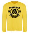 Sweatshirt I survived Guldan yellow фото