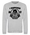 Sweatshirt I survived Guldan sport-grey фото