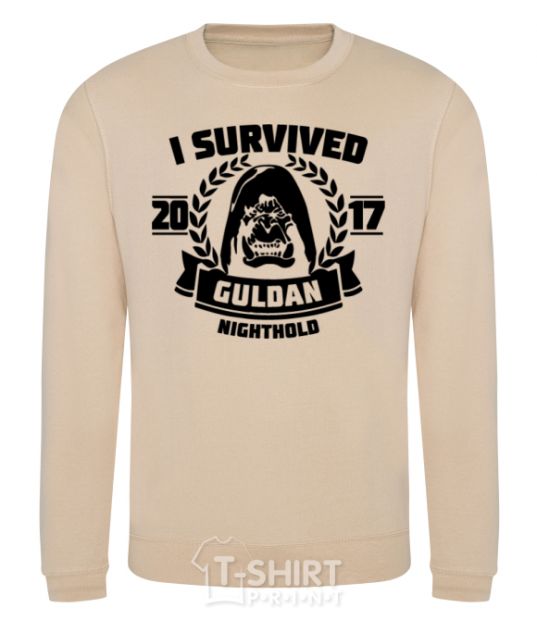 Sweatshirt I survived Guldan sand фото