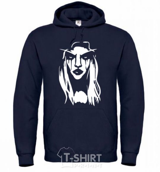 Men`s hoodie The Dark Lady navy-blue фото