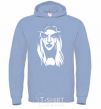 Men`s hoodie The Dark Lady sky-blue фото