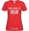 Women's T-shirt I am not a nerd i am druid red фото