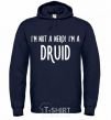 Men`s hoodie I am not a nerd i am druid navy-blue фото