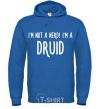 Men`s hoodie I am not a nerd i am druid royal фото