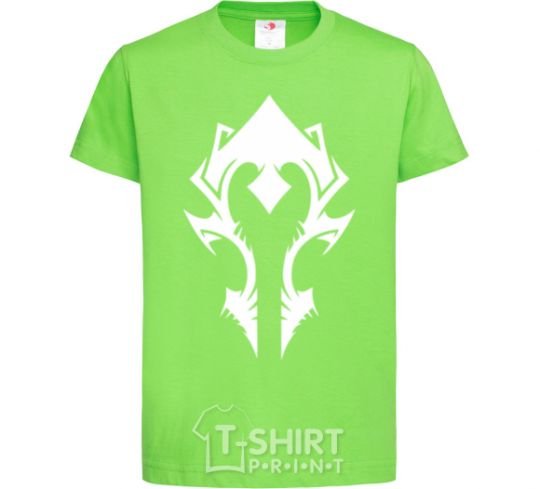 Kids T-shirt Horde crest orchid-green фото