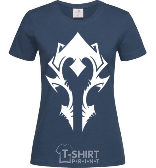 Женская футболка Horde crest Темно-синий фото