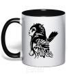 Mug with a colored handle Warcraft Elf black фото