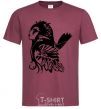 Men's T-Shirt Warcraft Elf burgundy фото