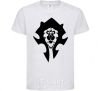 Kids T-shirt The Bifactional Warcraft Symbol White фото