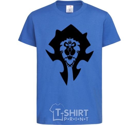 Kids T-shirt The Bifactional Warcraft Symbol royal-blue фото