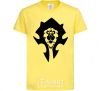 Kids T-shirt The Bifactional Warcraft Symbol cornsilk фото