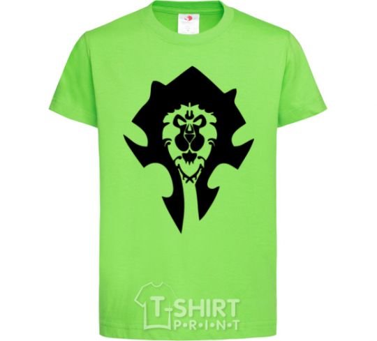 Kids T-shirt The Bifactional Warcraft Symbol orchid-green фото