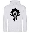 Men`s hoodie The Bifactional Warcraft Symbol sport-grey фото