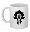 Ceramic mug The Bifactional Warcraft Symbol White фото