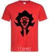 Men's T-Shirt The Bifactional Warcraft Symbol red фото