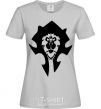 Women's T-shirt The Bifactional Warcraft Symbol grey фото