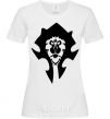 Women's T-shirt The Bifactional Warcraft Symbol White фото