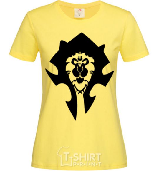 Women's T-shirt The Bifactional Warcraft Symbol cornsilk фото