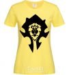 Women's T-shirt The Bifactional Warcraft Symbol cornsilk фото