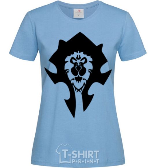 Women's T-shirt The Bifactional Warcraft Symbol sky-blue фото