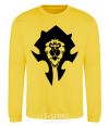 Sweatshirt The Bifactional Warcraft Symbol yellow фото