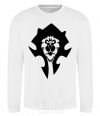 Sweatshirt The Bifactional Warcraft Symbol White фото