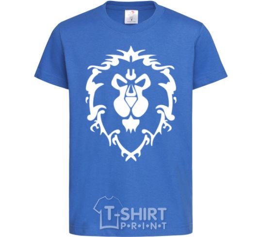 Kids T-shirt World of Warcraft Alliance royal-blue фото