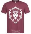 Men's T-Shirt World of Warcraft Alliance burgundy фото